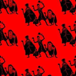 Hitch Hiking Ghosts Haunted Mansion Wallpaper Repeating Pattern, JPG, for creating Screen wallpaper or for Use in 3d modeling-Download Now!