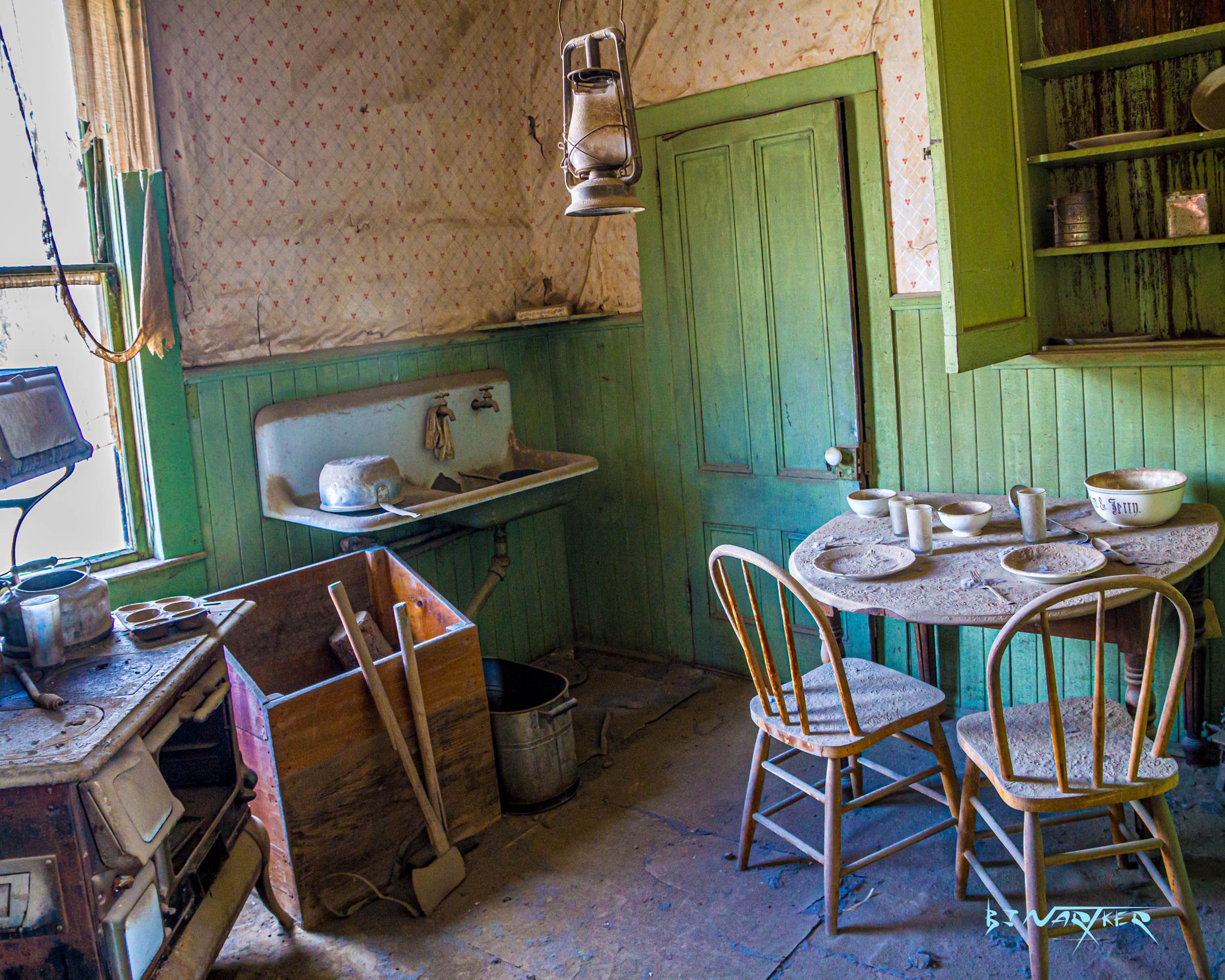 Home Kitchen in the Ghost Town of Bodie -Old West Gunmen and Ghosts- Photo Print - Unframed - Gallery Quality - Giclee