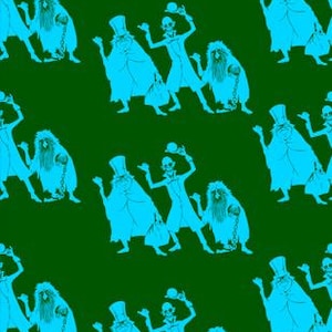 Hitch Hiking Ghosts Haunted Mansion Wallpaper Repeating Pattern, JPG, for creating Screen wallpaper or for Use in 3d modeling-Download Now!