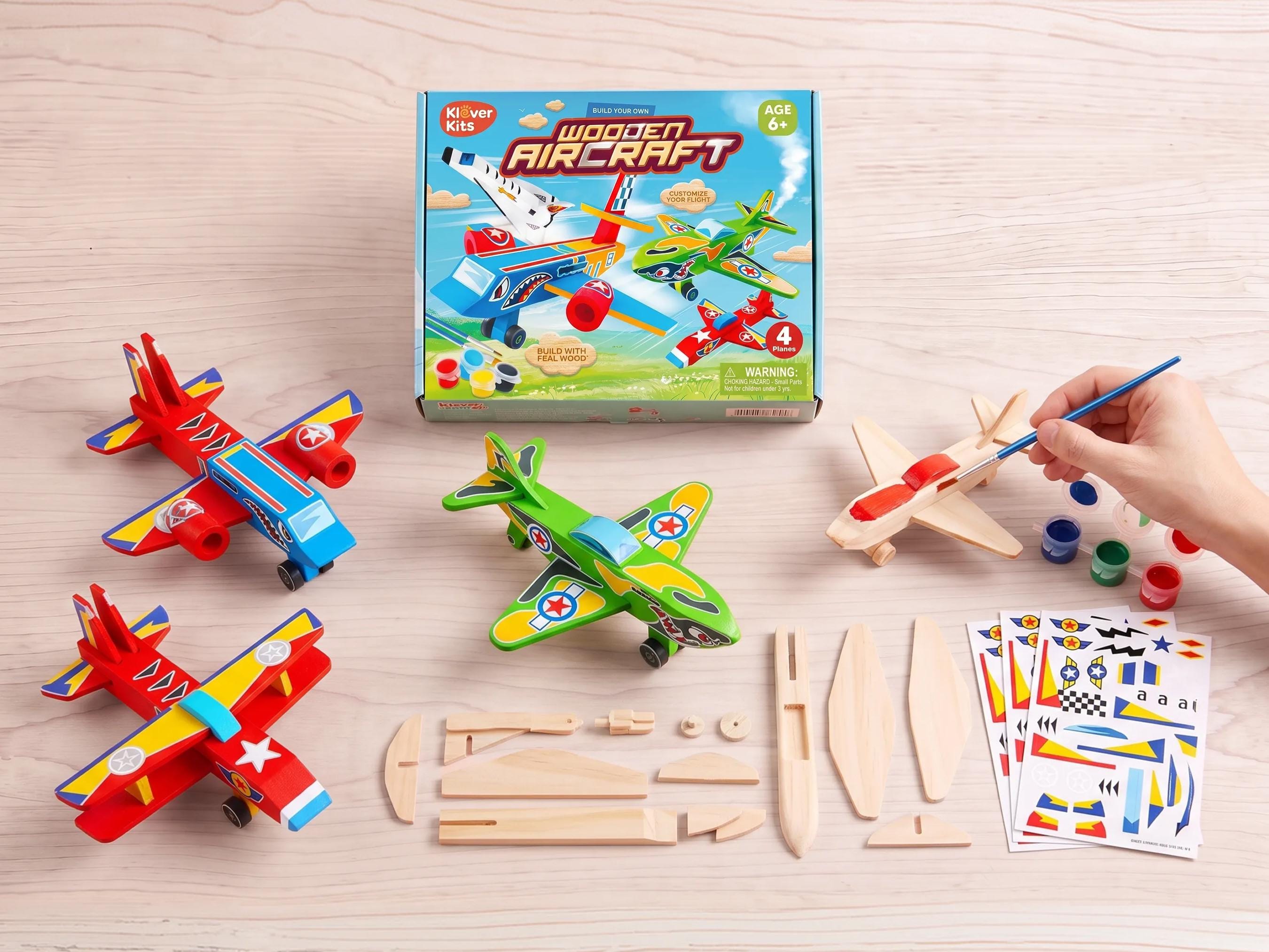 37 Easy Airplane Crafts for Kids: Perfect for All Ages 17 Kids Wooden Airplane Craft Kit, Build & Paint Your Own, Presents for…