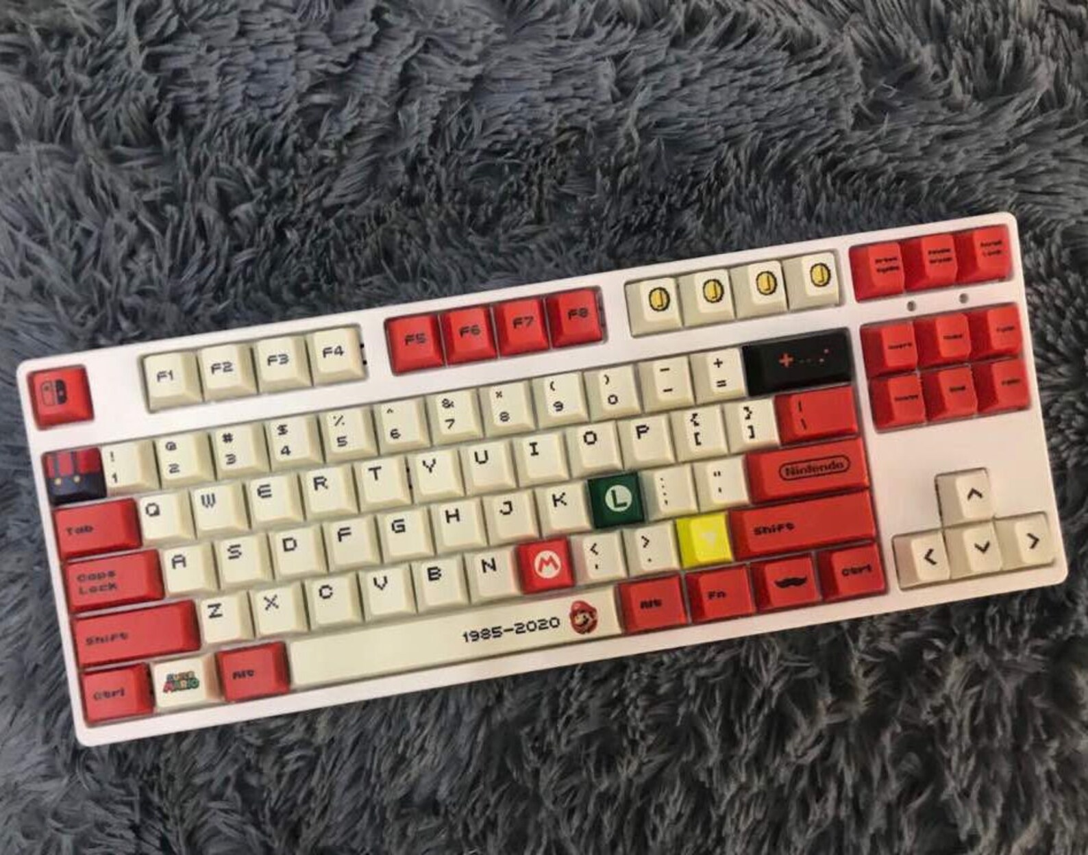 Nintendo Super Mario PBT Keycap Set for Mechanical Keyboard Etsy