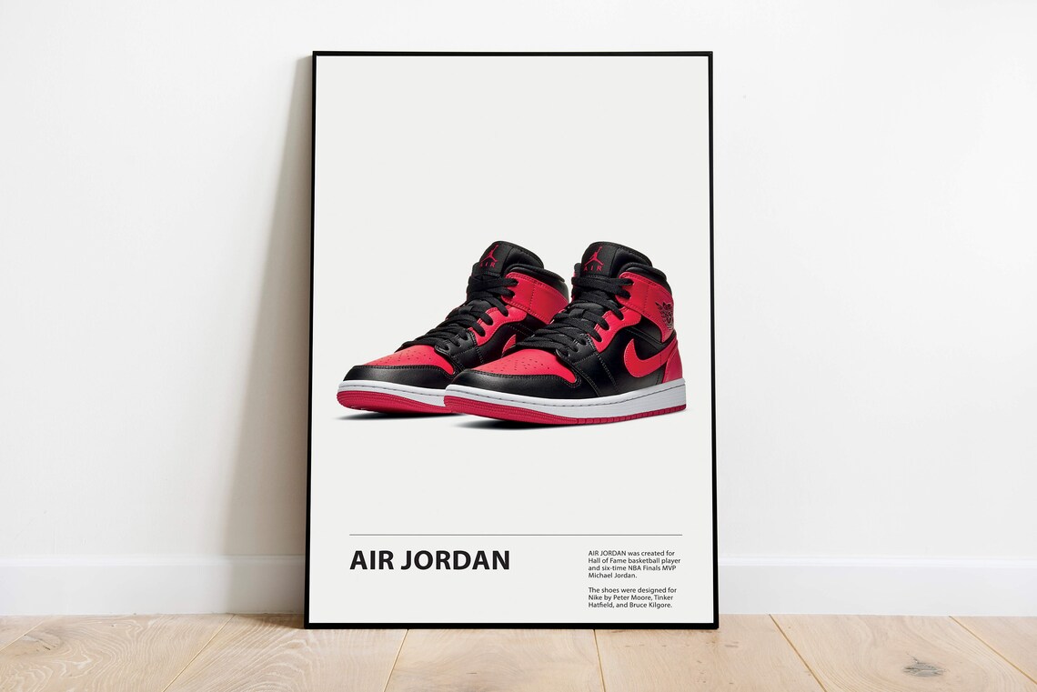 Nike Air Jordan Poster Digital download Printable Wall Art Etsy