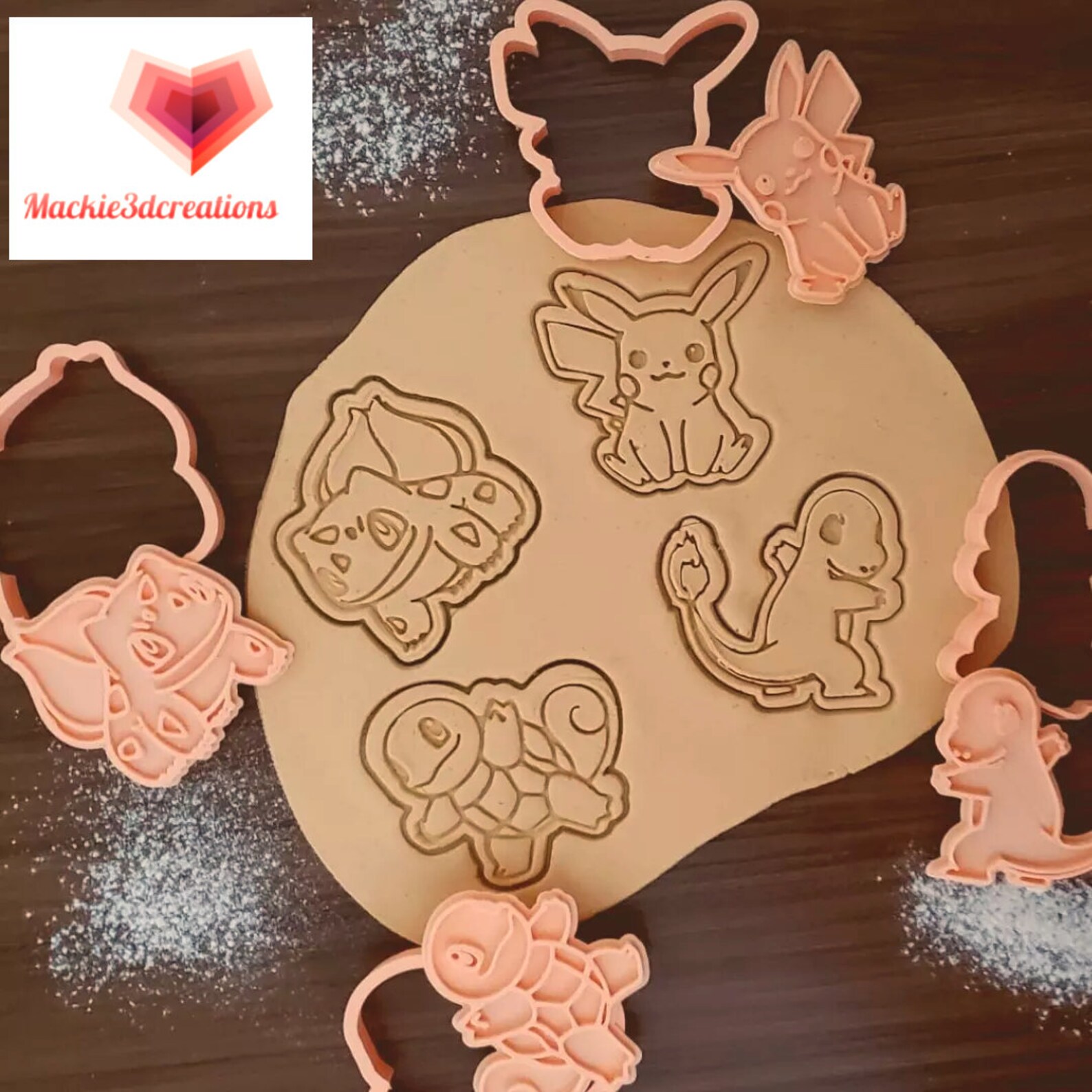 Pokemon Cookie Cutter Set Cutters & Embossers Etsy