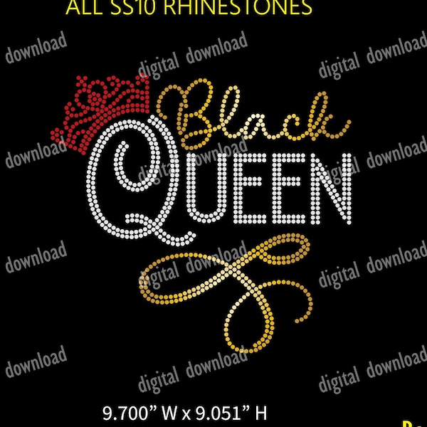 Black queen Rhinestone template for cricut, black queen SVG cut files, black queen tshirt design, LIps SS10 Digital download