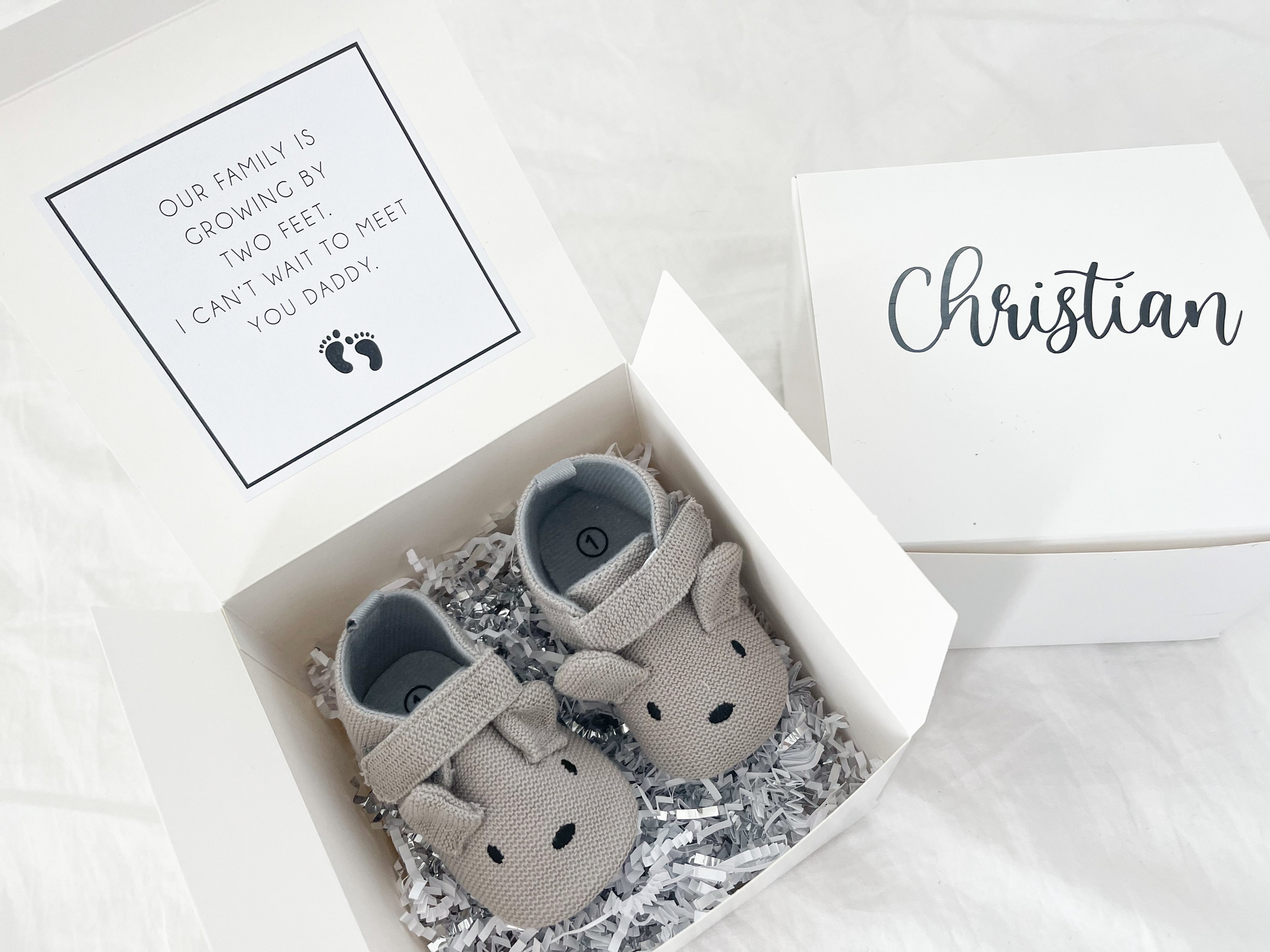 Pregnancy Announcement Gift Box Hello Daddy Surprise Box Etsy