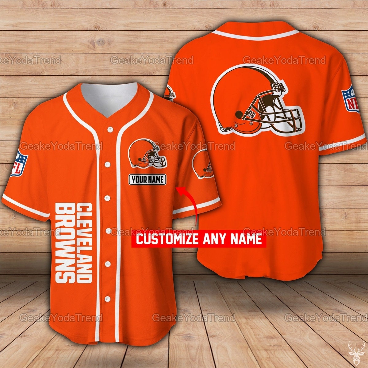 Cleveland Browns NFL Baseball Jersey Nfl Baseball Shirts Etsy
