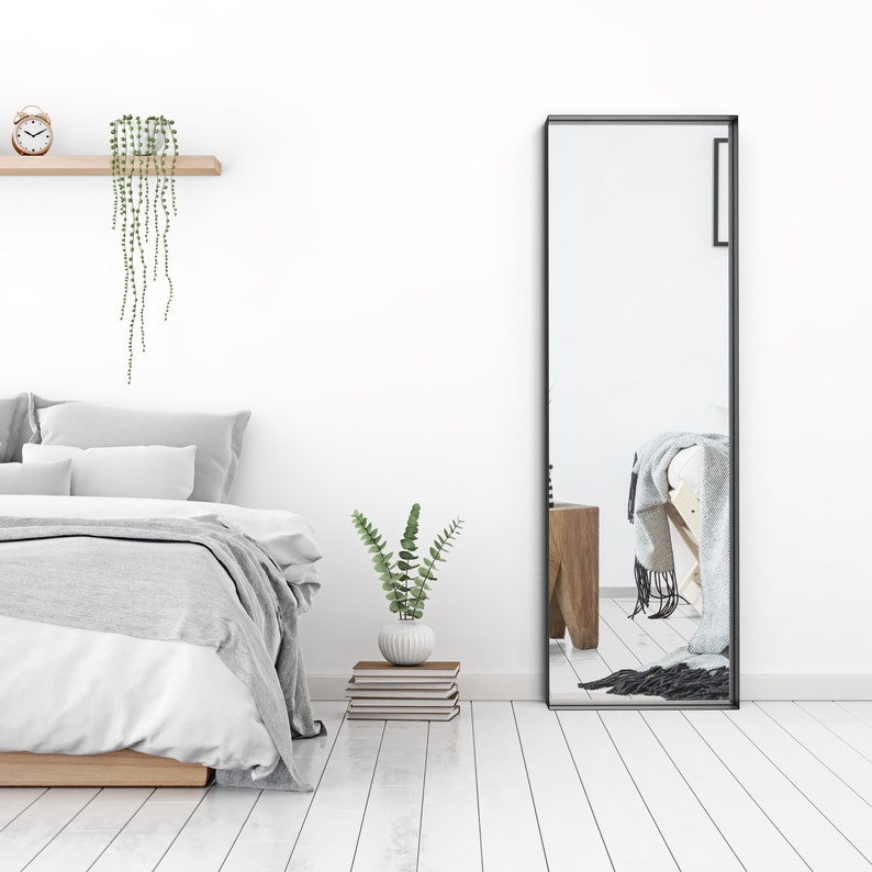 Espejo de longitud completa para el suelo y la pared espejo | Etsy
