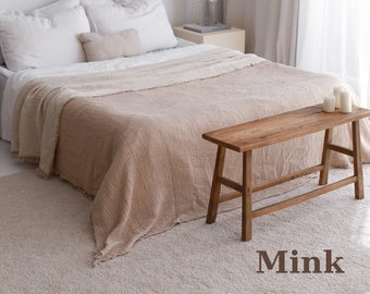 Gorgeous Vintage MAINE HERITAGE WEAVERS Beige white Matelasse Bedspreadqueen Size heavy scalloped Fringe 123x104 pristine Etsy