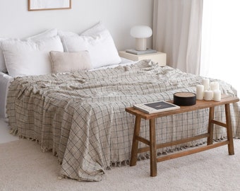 Soft Turkish Cotton Bedspread, Sofa Couch Cover, Bed Blanket, Home Decor Throw