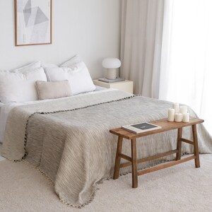 Türkische Baumwoll-Tagesdecke, Couch-Sofabezug, Boho-Bettdecke