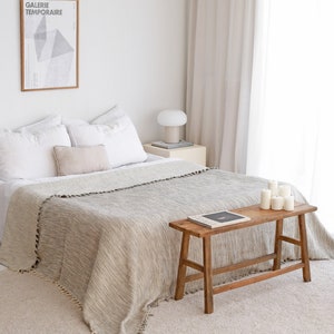 Turkish Cotton Bedspread, Organic Cotton Throw Blanket, Oversize King Bedspread, Summer Blanket, Boho Bed Throw Blanket, Adult