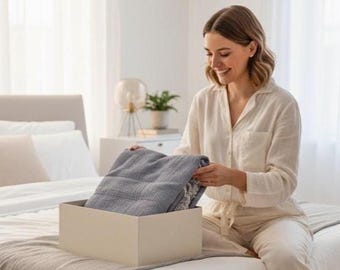 Organic Cotton Quilt: Soft Muslin Blanket, Queen/King Bedspread
