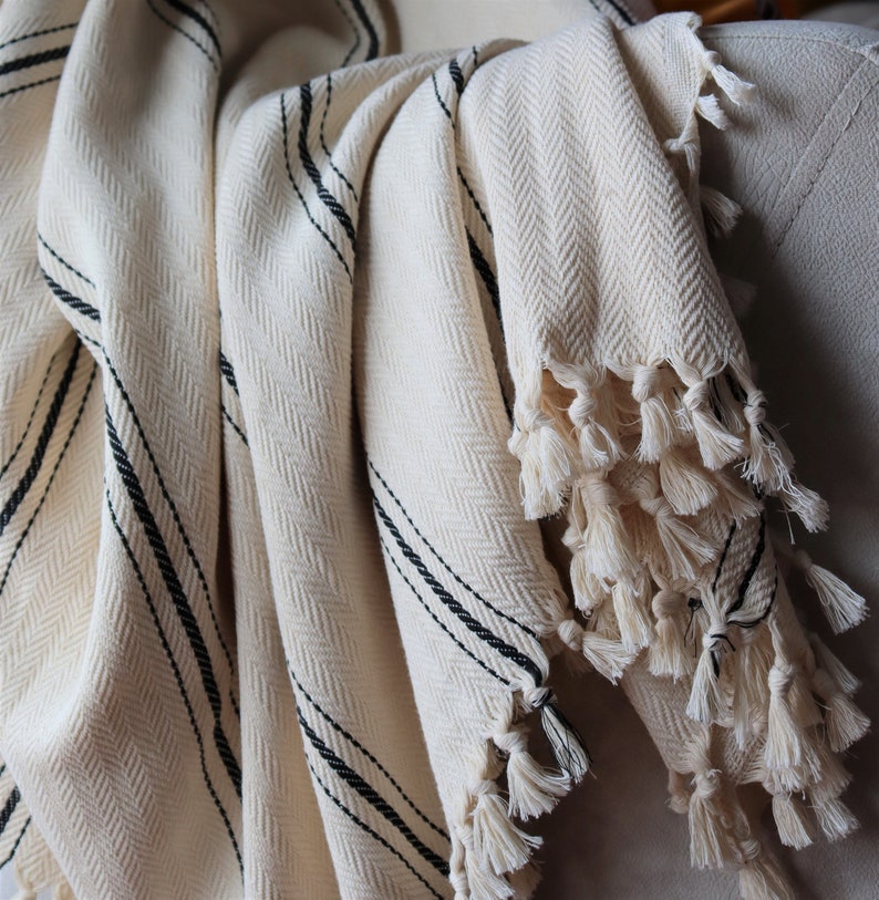 TURKISH COTTON THROW Blanket King Queen Size Bedspread Etsy