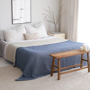 Oversized Gauze Throw Blanket, Muslin Cotton Throw Blanket, Soft Bed Coverlet, Lightweight Summer Bed Spread, Organic Gauze Throw Blanket