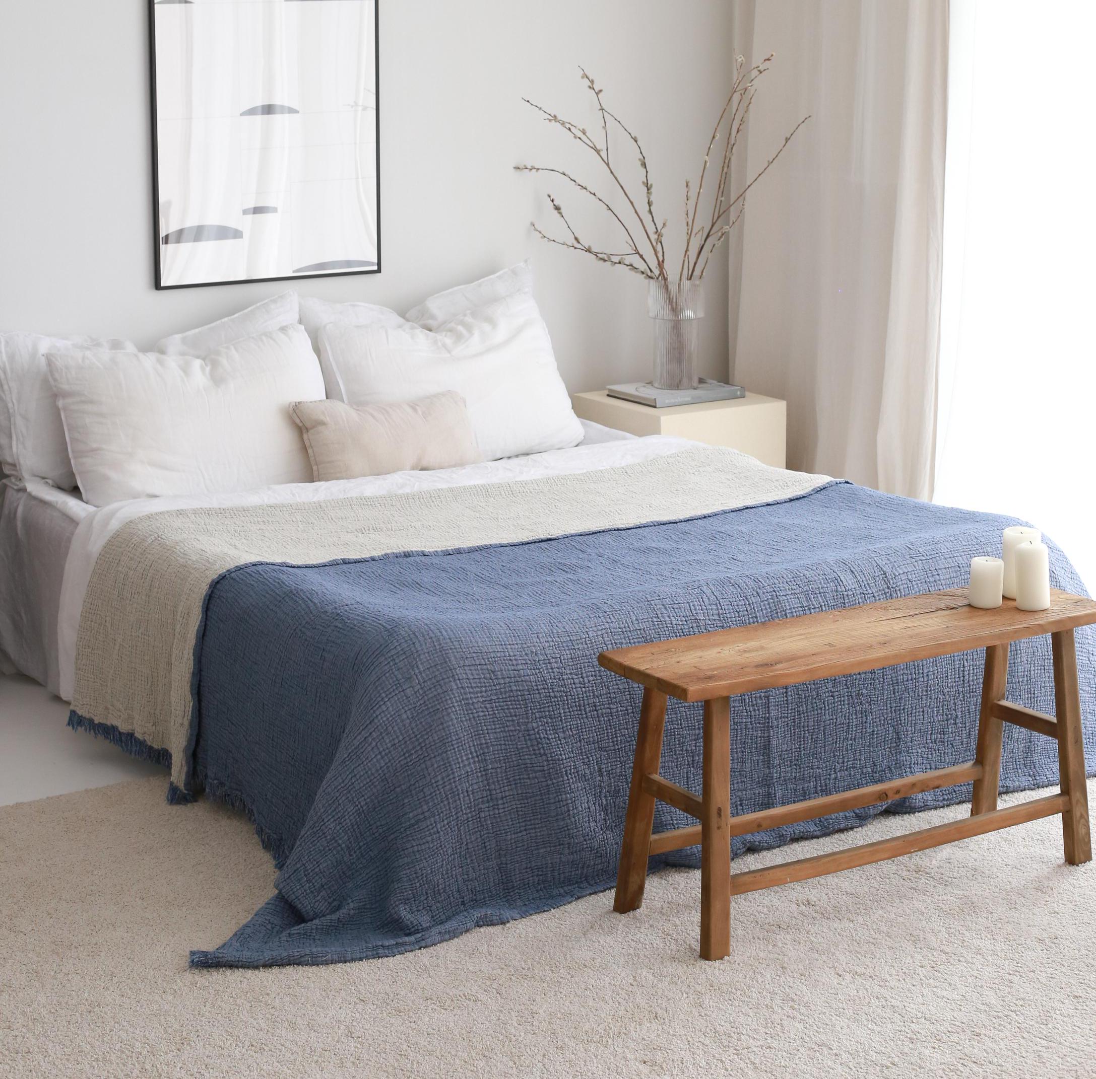 Oversized Gauze Throw Blanket, Muslin Cotton Throw Blanket, Soft Bed Coverlet, Lightweight Summer Bed Spread, Organic Gauze Throw Blanket