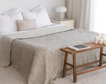 Extra grote katoenen sprei, zachte katoenen bedovertrek, boho-deken voor beddengoed
