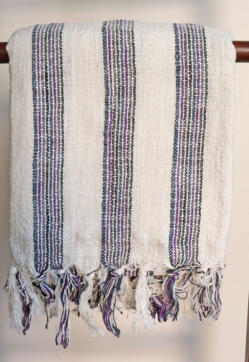 Large Linen Bath Towel, Turkish Cotton Throw, Handwoven Bath Towel, Natural Towel for Bathroom, Spa, Beach, Soft Ecofriendly Towel, 90x180 image 6