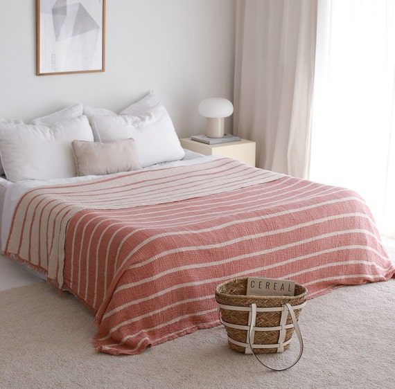 Soft Muslin Cotton Throw Blanket King Queen Muslin Bedspread 4 Layers Gauze Blanket Muslin Bed Cover Oversize Large Lightweight Blanket Etsy