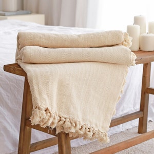 Turkish Cotton Throw Blanket, Oversize King Bedspread, Sofa Couch Throw Blanket, Housewarming Gift, Summer Picnic Blanket