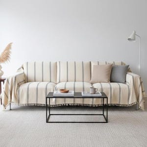 Organic Turkish Cotton Bedspread, Boho Throw Blanket, Sofa Couch Cover, Home Gift, Oversize Bedspread
