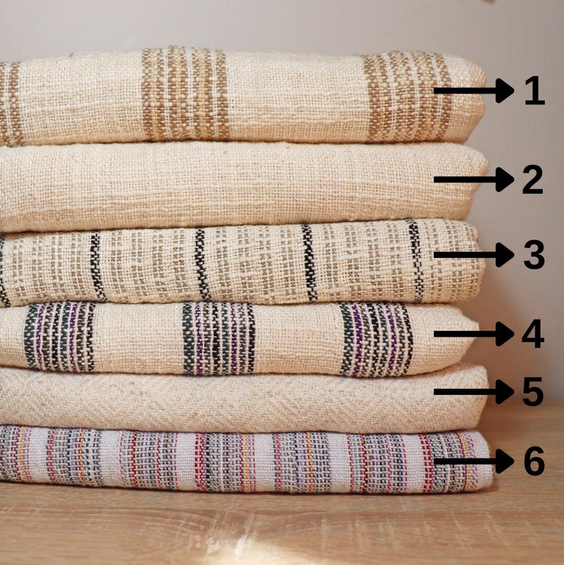 Large Linen Bath Towel, Turkish Cotton Throw, Handwoven Bath Towel, Natural Towel for Bathroom, Spa, Beach, Soft Ecofriendly Towel, 90x180 image 9