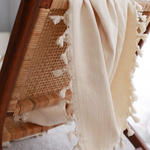 cream throw blanket