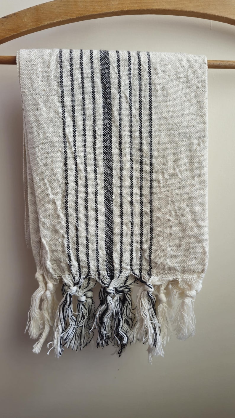 Turkish Linen Tea Towel, Boho Kitchen Towels image 10