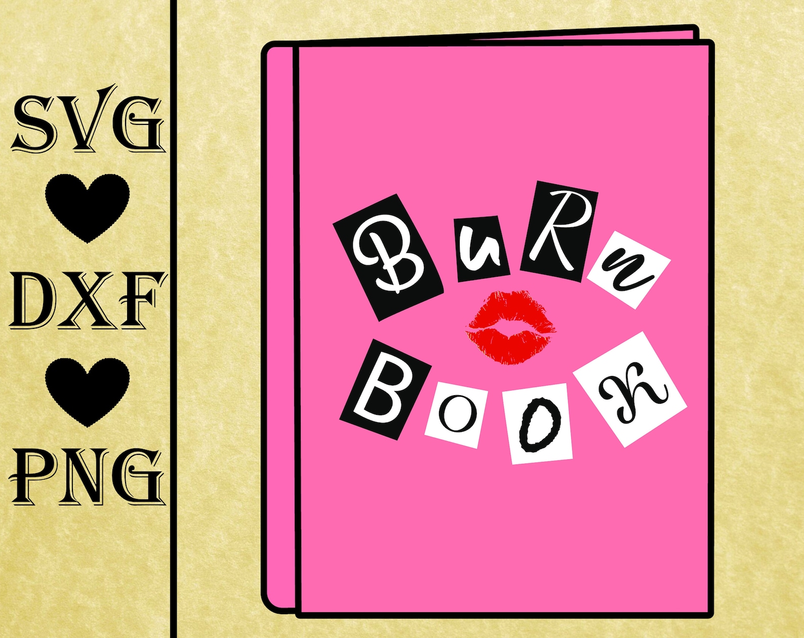 Mean Girls Burn Book Clip Art