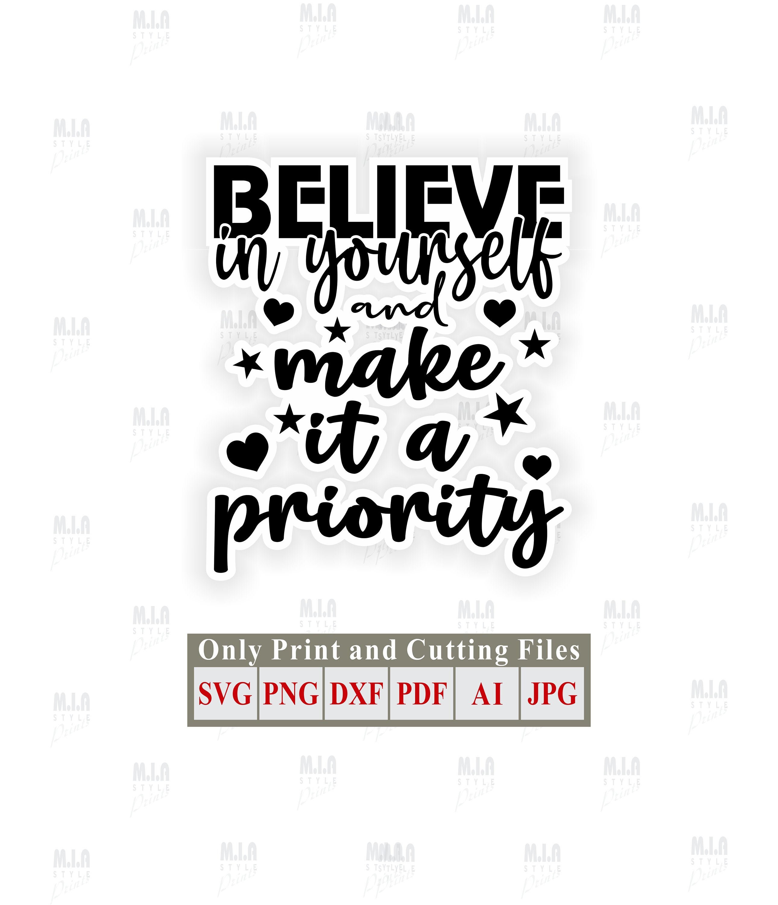 14 Free Inspirational Quotes SVG Files Including Believe In Yourself