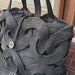 Black Handmade Rope Woven Bag, Handwoven Shoulder Bag, Evening Bag ...