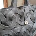 Black Handmade Rope Woven Bag, Handwoven Shoulder Bag, Evening Bag ...