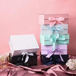 7 Colors MAGNETIC Empty Gift Box | Custom Gift Box for Host | Proposal Box | Bridal Shower Party Favors | Bridesmaid/Maid Of Honor Gift Box