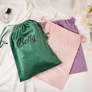 Geschenk-Beutel, Samt-Kordelzugbeutel, Schmuckaufbewahrung, personalisierte Samt-Kordelbeutel, Kosmetikhandtasche, Hochzeitsbevorzugungsbeutel, Geschenk- und Partybevorzugungsbeutel