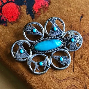 Antique Thunderbird Pin - Etsy