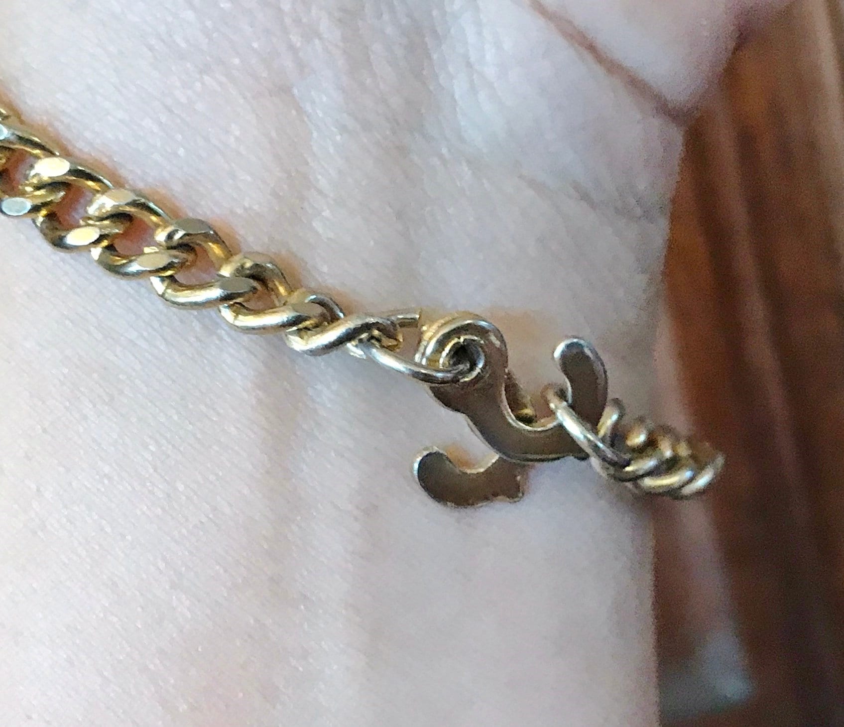 Gourmette Vintage Plaquée Or - Années 1970 - Neuf Vieux Stock - Parfait état - Bracelet