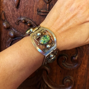 Taxco Sterling Green Bracelet - Etsy - Page 2