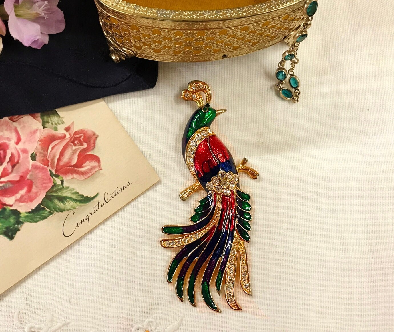 A&S Attwood and Sawyer 孔雀 ブローチ peacock A&S Attwood and Sawyer 孔雀 ブローチ peacock