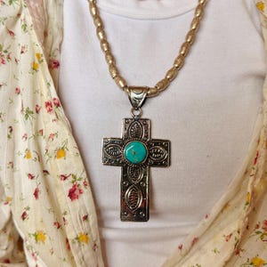 Vintage Stamped Navajo Cross Pendant - Etsy