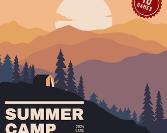Summer Camp Games Guide: 10 Teamaktivitäten, druckbare Ergebnislisten (PDF)
