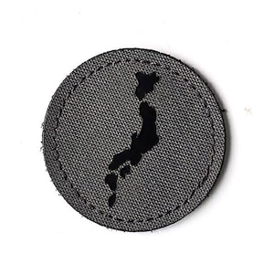 Japan Flag Patch – Japanese Tactical Patch, Laser Cut Hook Back Morale Patch, Minimalist Military Patch