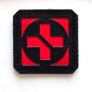 Croce Rossa | Medico | EMC | Toppa personalizzata tagliata al laser con gancio