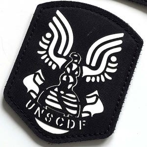 Halo - ODST - UNSC | Halo Unit emblem coaster | Lasercut Custom Patch with Hook