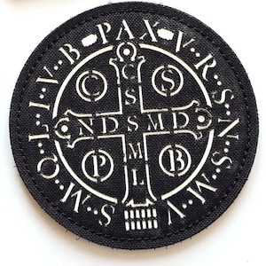 Adesivo Medalha De São Bento | Saint Benedict Medal | Catholic - Lasercut Patch with Hook