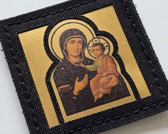 Maryja i Jezus | Jezus i Maryja | Prawosławny | Katolicki | Chrześcijański | Laserowy plaster z haczykiem