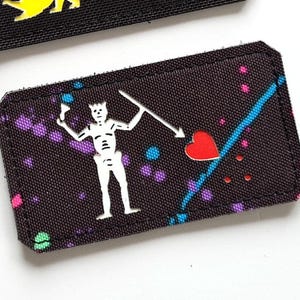 Blackbeard Flag | Funny Patch | Lasercut Custom Patch with Hook