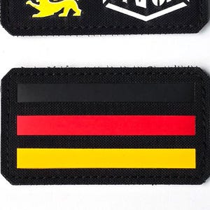 Germany Tactical Flag | Bundeswehr | Lasercut Custom Patch with Hook