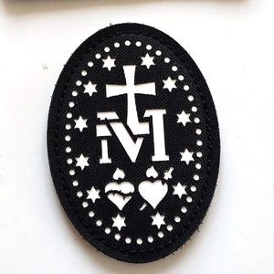 Miraculous Medal - Jesus Christ | Orthodox | Catholic | Christian | Laser cut patch with hook