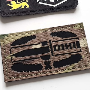 Military Patch | Combat Action Badge - Lasercut  Custom Patch Hook