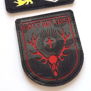 Hunter | Morale Patch with Your Text | Jäger | Hunting | Lasecut  Custom Patch with Hook