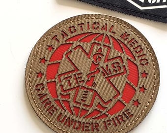 Army Combat Tactical Medic - laserowo wycinana naszywka z haczykiem